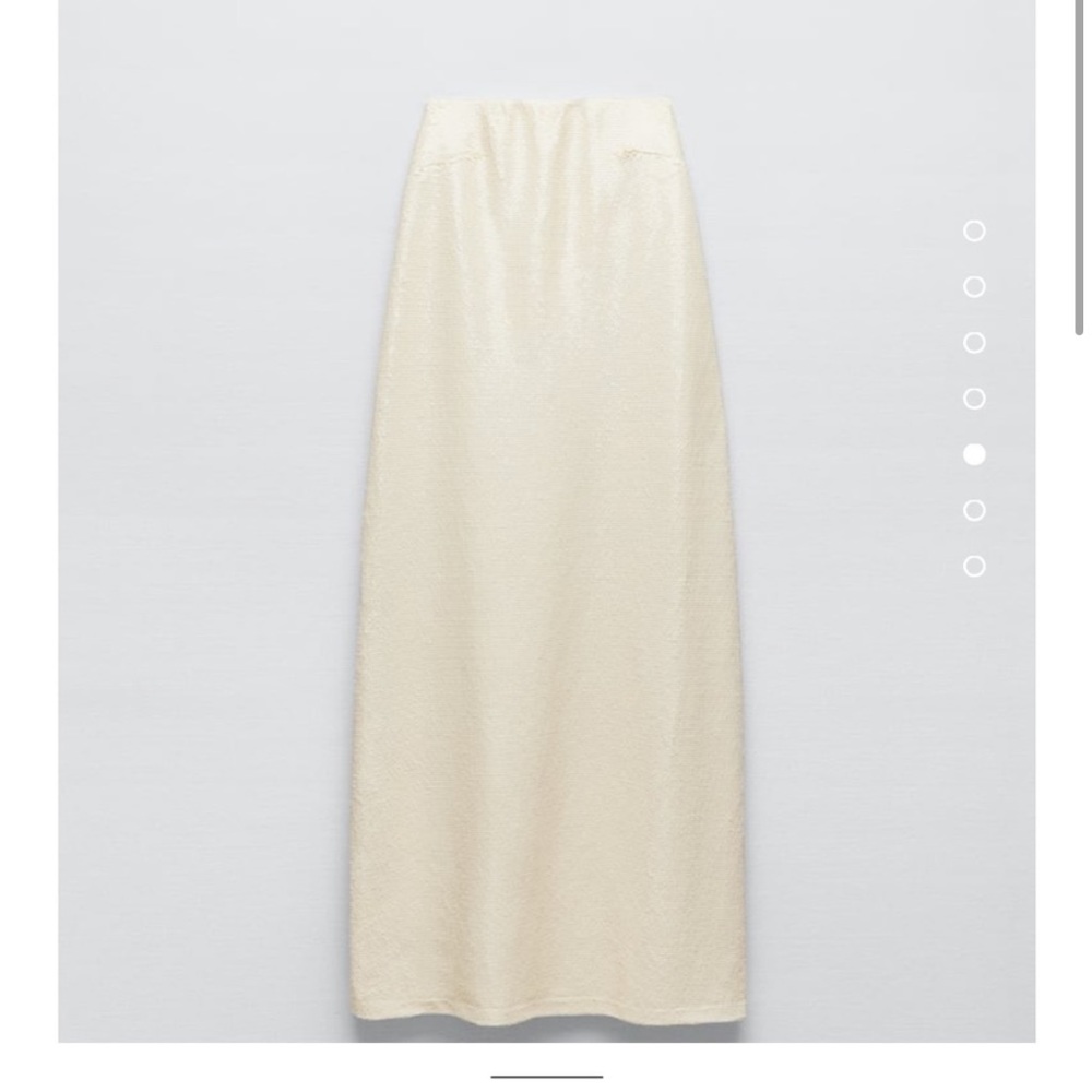 White sequin zara dress